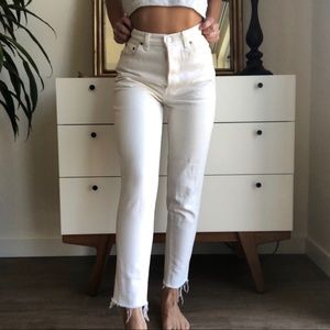 Vintage 501 Levi Cream Jeans